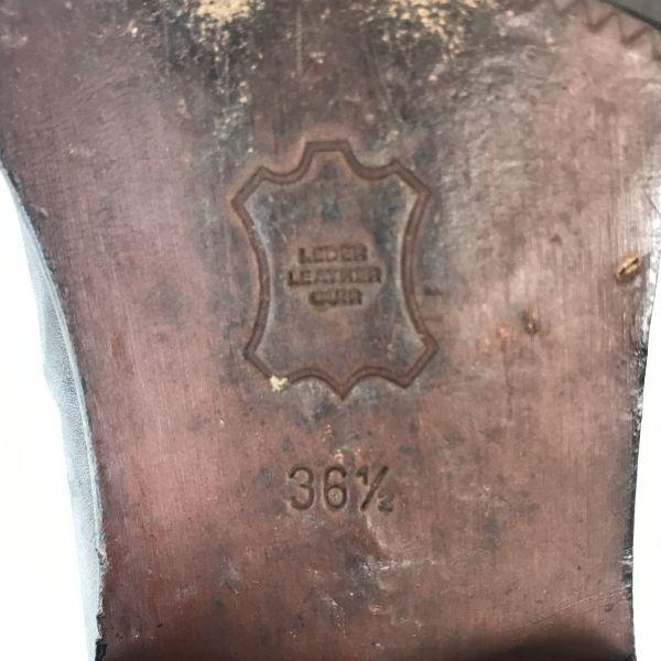 Hergestellt in Italien BALLY Leder U-Tip Businessschuhe Damen 36.5 23.5 Schwarz(GEBRAUCHT)