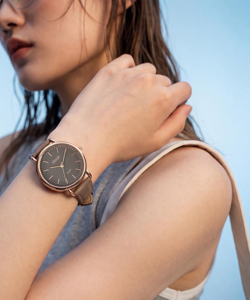 Sialeugo Sg-002-Rkh Caper Collection Women'S Leather Wristwatch