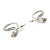Les Trésors De Lily [J7117] - Silver 'Tentation' Designer Earrings - 5x3 Cm