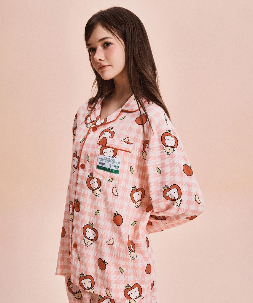 Seupao [Ganadi] Sweetness-Focused Ganadi Long Sleeve Pajamas (Red)_Spppg23U05