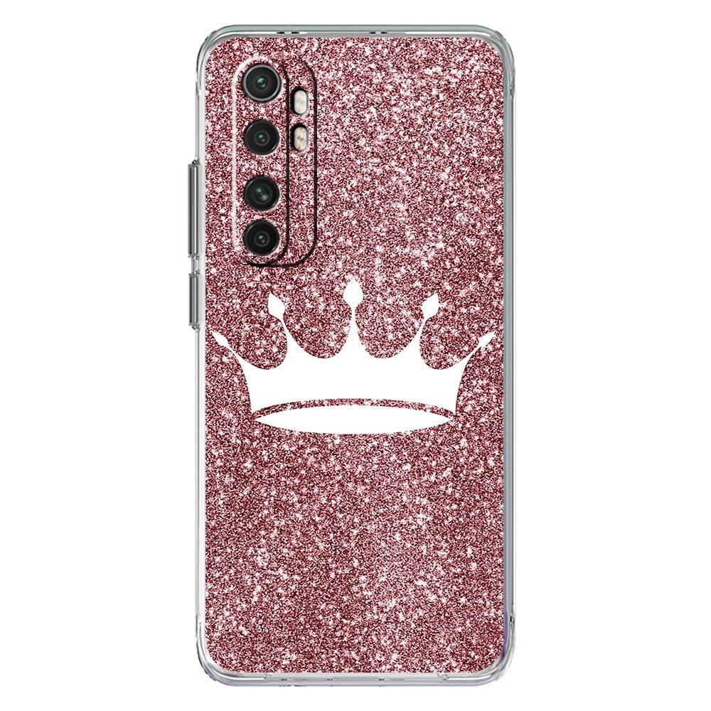Rose Gold Pink Princess Queen Phone Case For Xiaomi 12T 11T 12 Lite 11 Ultra 4G Mi Poco X4 F3 GT X3 NFC M4 M3 Pro 5G Cover Clear