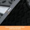 Silicone Coffee Maker Mat Countertop Bar Spill Mats Bar Service Mat Dish Glass Drying Mat For Barista Cocktail Bartender Black