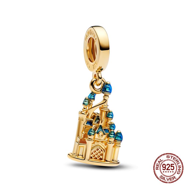 Original Charm Copper Landmark Building Series Charm Bead Fit 3Mm Original Bracelet For Women Diy Fine Jewelry Gift