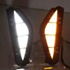 Hot,1 Pair Daytime Running Lights With Turn Signals Led Drl Fog Lamp Compatible For Hyundai Santa