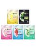 Skin Naturals Face Serum Sheet Mask Combo (Light Complete + Hydra Bomb Blue + Sakura White + Hydra Bomb Green + Charcoal) (Pack Of 5),208 G