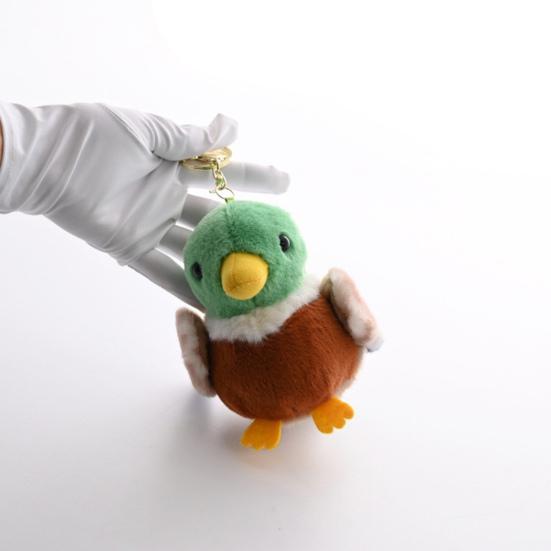 Bird Plush Keychain Fluffy Bird Doll Pendant Key Rings Bag Charm Soft