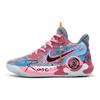 Nike KD Trey 5 IX Cushioning Slip Resistant Abrasion Resistant Breathable Mid top Basketball Shoes Unisex Blue Pink CW3402-011(Team628-)