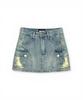 Bonseullipi Addicted Side Pocket Mini Skirt (Blue)