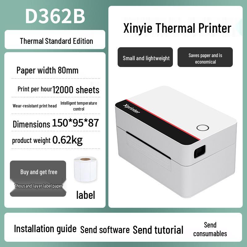 Xinyie Bluetooth Thermal Label Printer for Stickers and Waybills