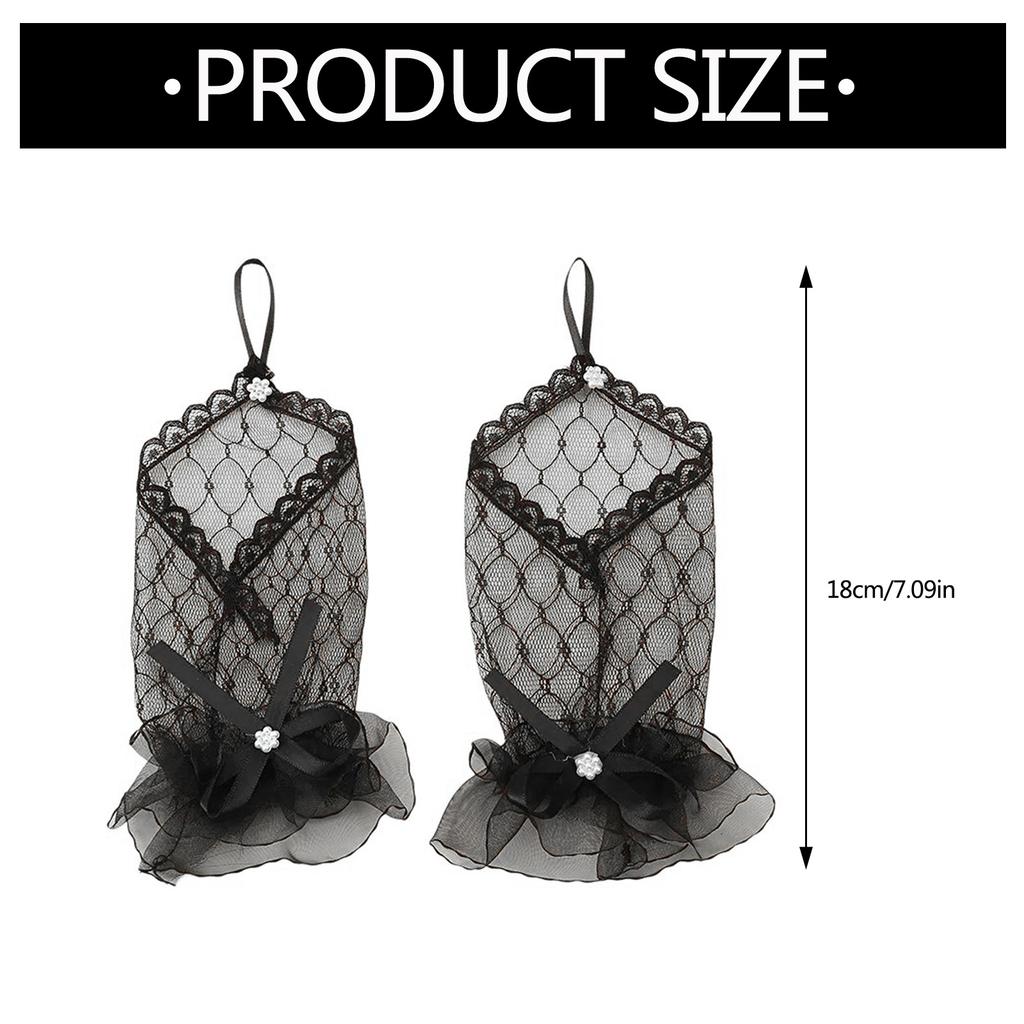 Evening Dinner Lacy Gloves Proms Gloves Lace Fingerless Gloves for Opera Women Lady Theme Proms Costume