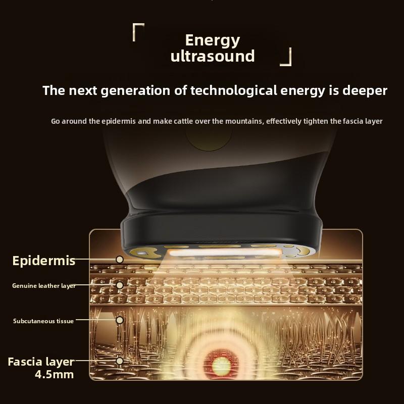 New Collagen Ultrasonic Egg Big Iron Beauty Instrument Facial Lift Ultrasonic Firming Anti-aging Beauty Instrument Household