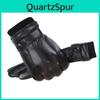 Mens Winter Pu Leather Touch Screen Gloves For Commuting And Cold Protection