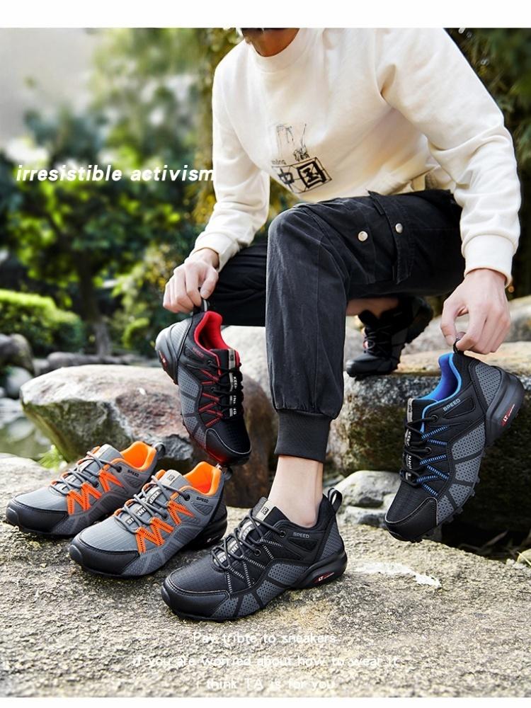 Men Outdoor Lockless Bicycle Shoes,Breathable And Comfortable,Non-slip And Wear-resistant,Suitable For Flat Bicycles and Hiking