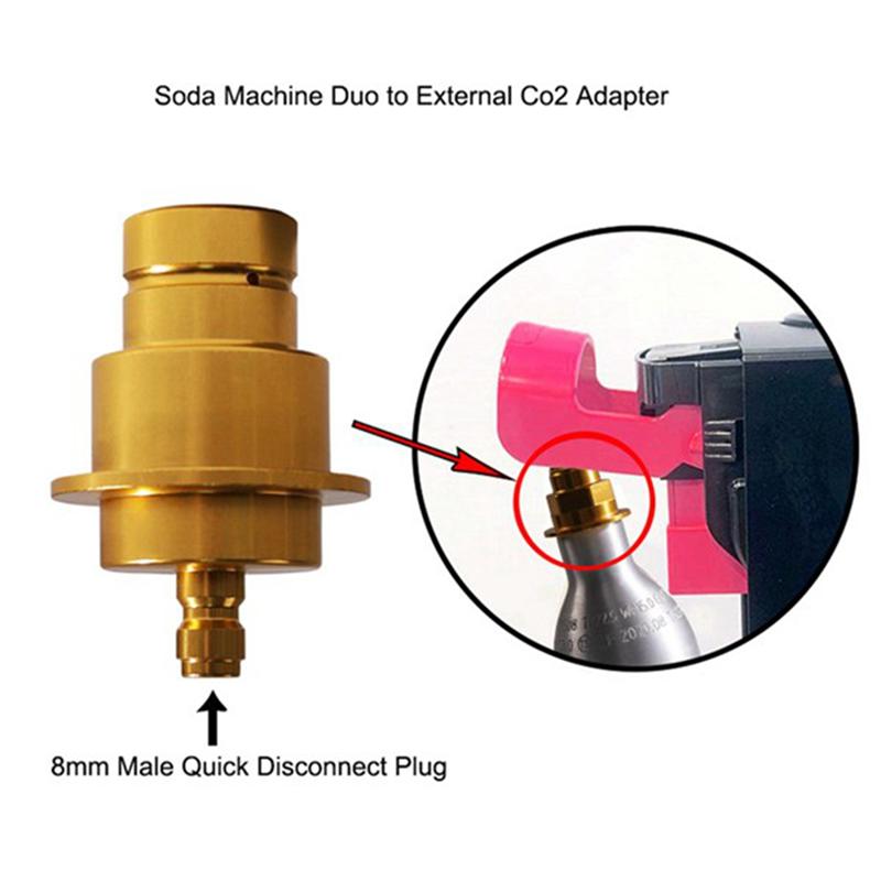 B-Est 2PCS CO2 Quick Adapter For Soda Machine CO2 Cylinder Quick Connect For Sodastream Soda Water Maker Machine