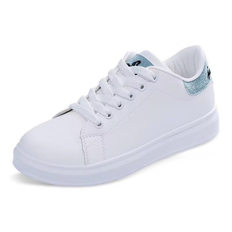 Trend Simple White Shoes New Spring and Autumn Fashion Classic Versatile Student Leisure Sports Running Flat Baseplate Shoes