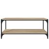 TV Stand in Sonoma Oak Finish 100 x 33 x 41 cm Made of Particleboard and Steel