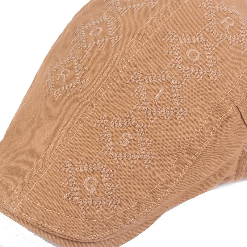 Männliche bestickte Baskenmütze, Frühlings-Sonnenhut, Jugendhut, Herren-Vorwärtshut, Schirmmütze, Newsboy-Kappen für Männer, Fahrer-Efeu-Hut, Gatsby-Malerhüte