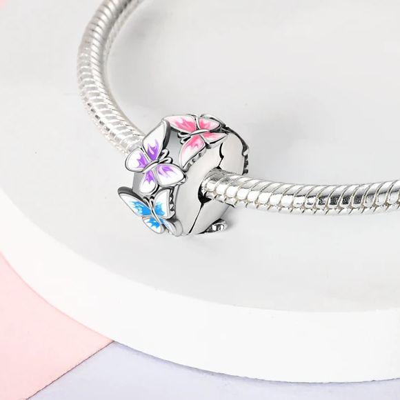 Rosa Serie Charms 925 Silber Originale Für Frau Anhänger Perlen Passend Armbandherstellung Modeschmuck