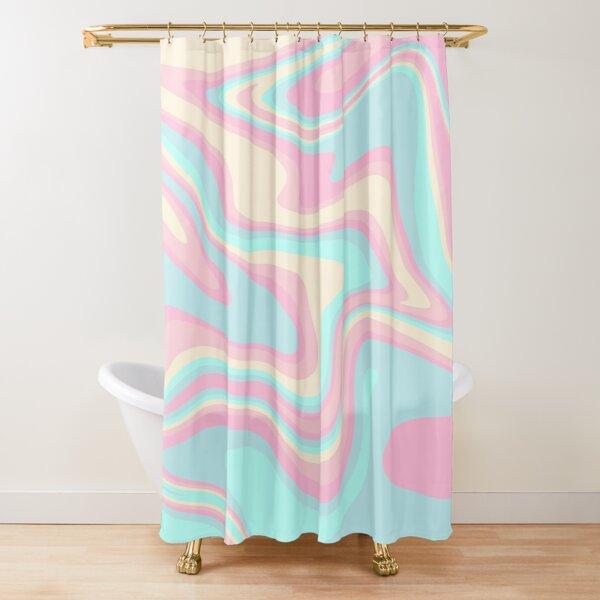 Iridescent Rainbow Dreams Shower Curtain Rainbow Ombre Abstract Bathroom Curtain Watercolor Girly Boho Shower Curtains,Polyester