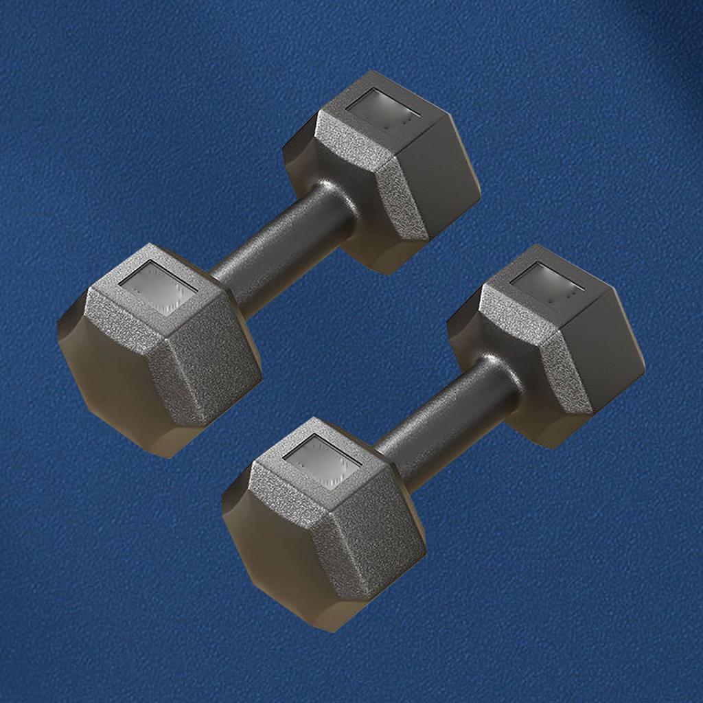 Jeden pár šestihranných činek litinových PVC 22 lb Fitness sada šestihranných činek pro silový trénink