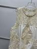 Nanyou Retro French Lace Color Block Sleeveless Vest Top