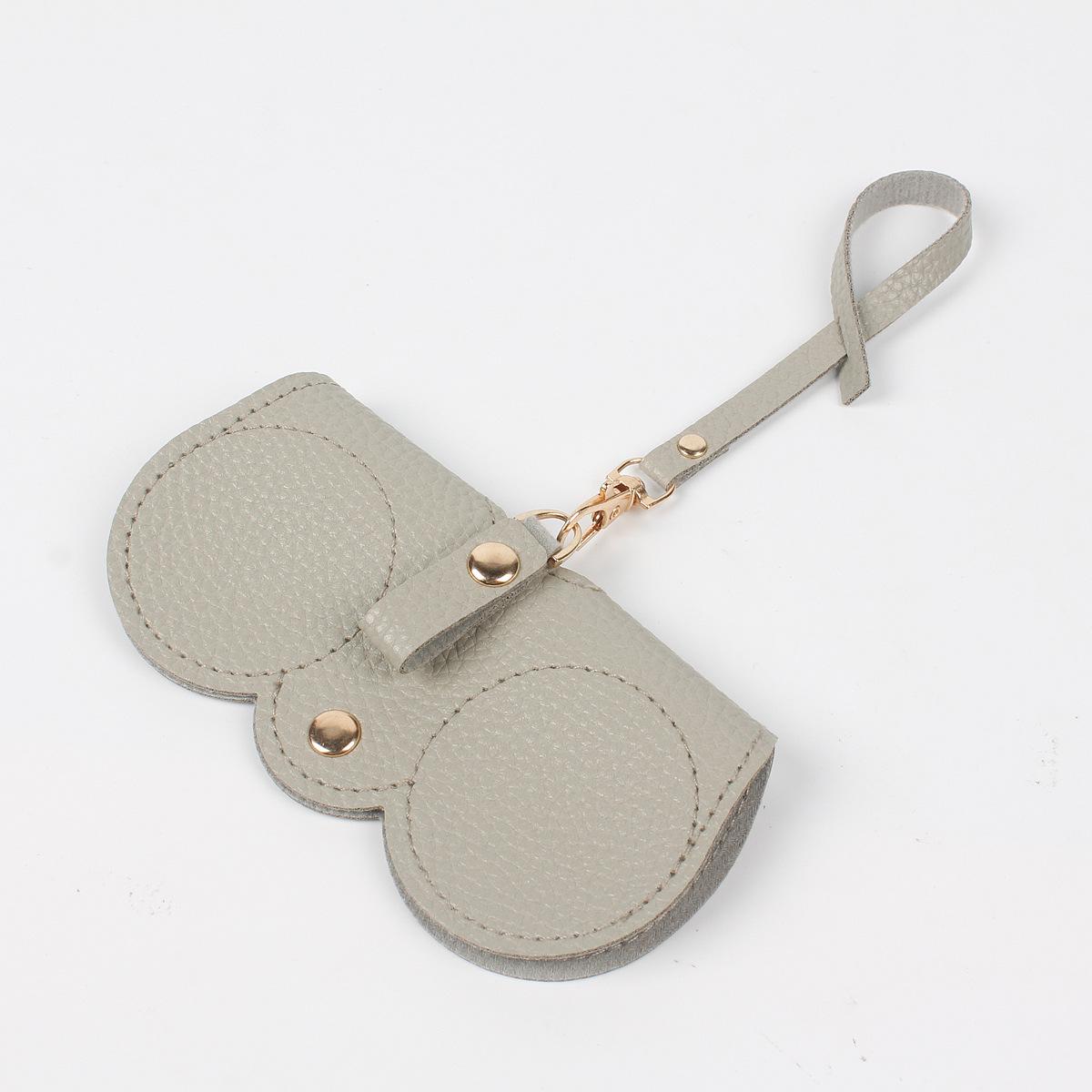 

Роскошная кожаная сумка для очков с возможностью подвешивания — портативное, нейтральное и высококачественное решение для хранения серый