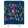 Tu Dance Party Shower Curtain Festive Disco Night Dancefloor Backdrop Home Decor Modern Abstract Art Bathroom Decoration Unique
