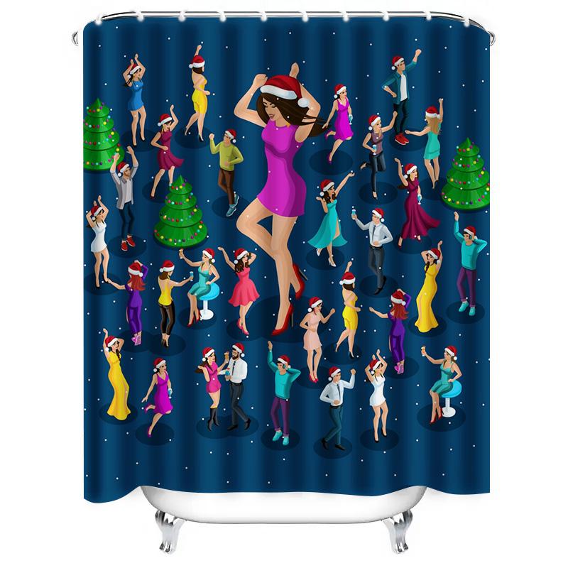 Tu Dance Party Shower Curtain Festive Disco Night Dancefloor Backdrop Home Decor Modern Abstract Art Bathroom Decoration Unique