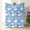 Snowman and Snowflake Pattern print blanket soft and cozy perfect for the living room bed sofa or a nap,gift