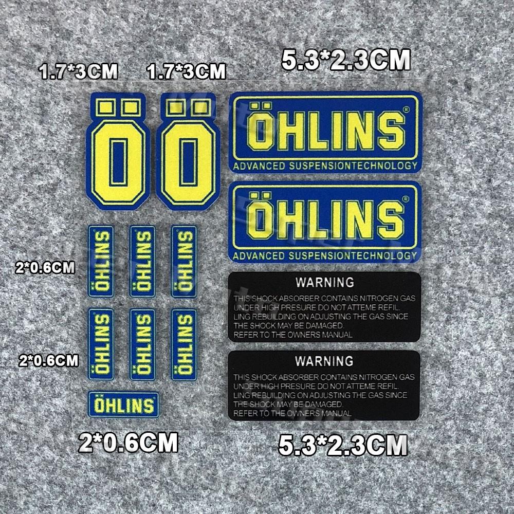 Autocollant Réflectif pour Moto Autocollants Amortisseur de Suspension Moto de Course Rénovation Protection Solaire Décalcomanie Décorative Transparente Accessoires