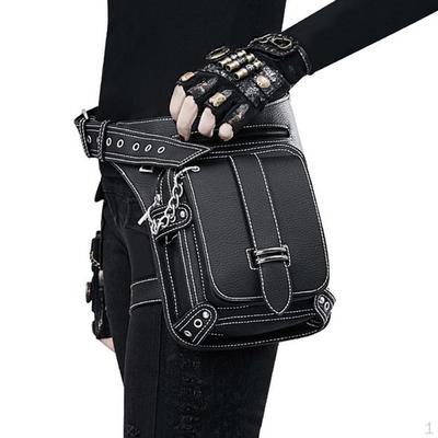Retro Punk Hüfttasche für Bein Outdoor Fahrrad Motorrad Radfahren Wandern Bauchtasche Hüft-/Oberschenkeltasche Utility