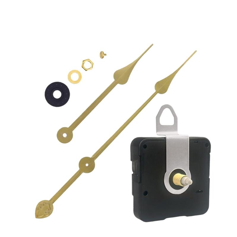 Leise Uhrwerk-Kits Batteriebetriebenes Quarz-Uhrwerk mit Metall-Uhrzeigern für Wanduhr-Reparaturteile