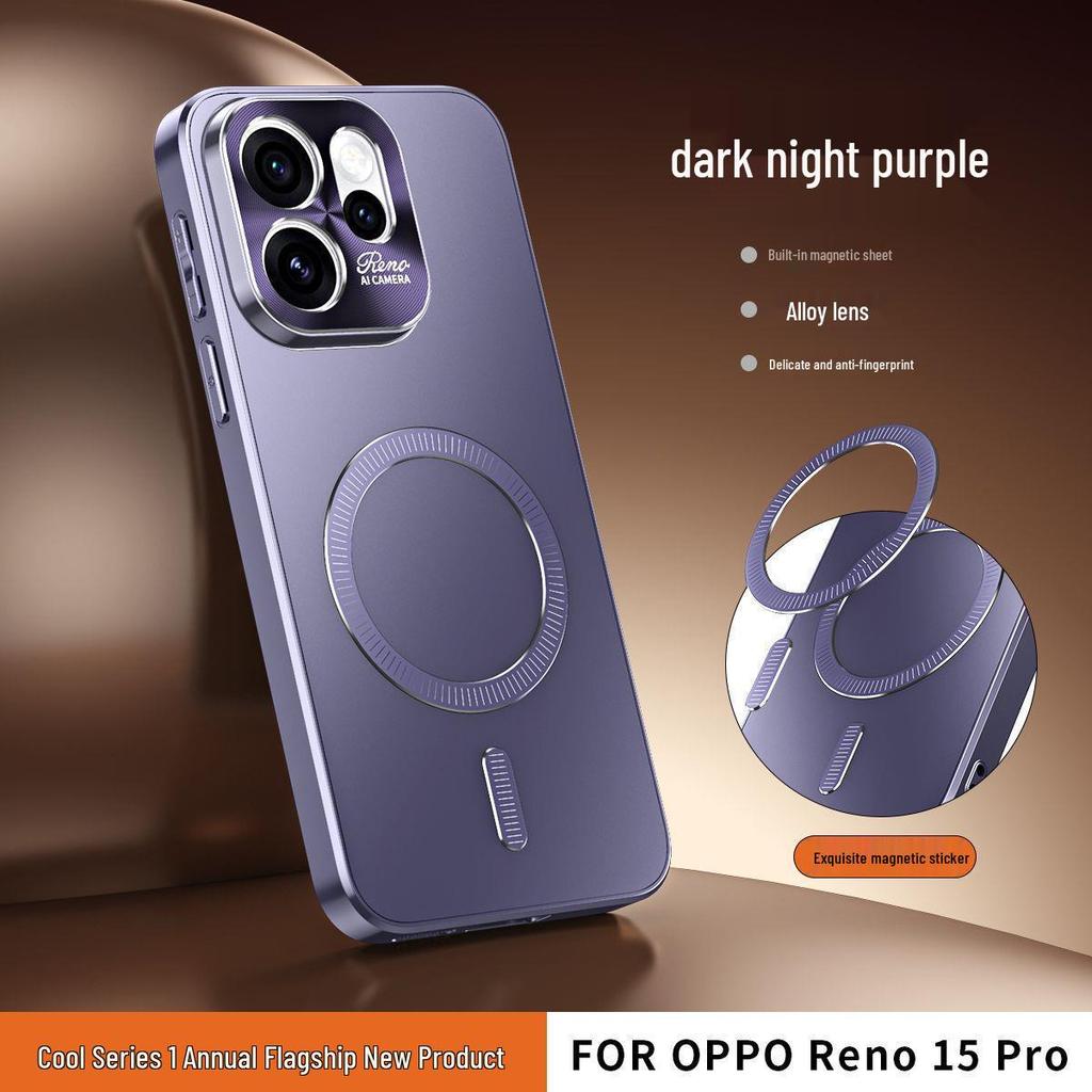OPPOReno15Pro Anti-fall Case with Lens Protector & Magnetic Ring for Men & Women