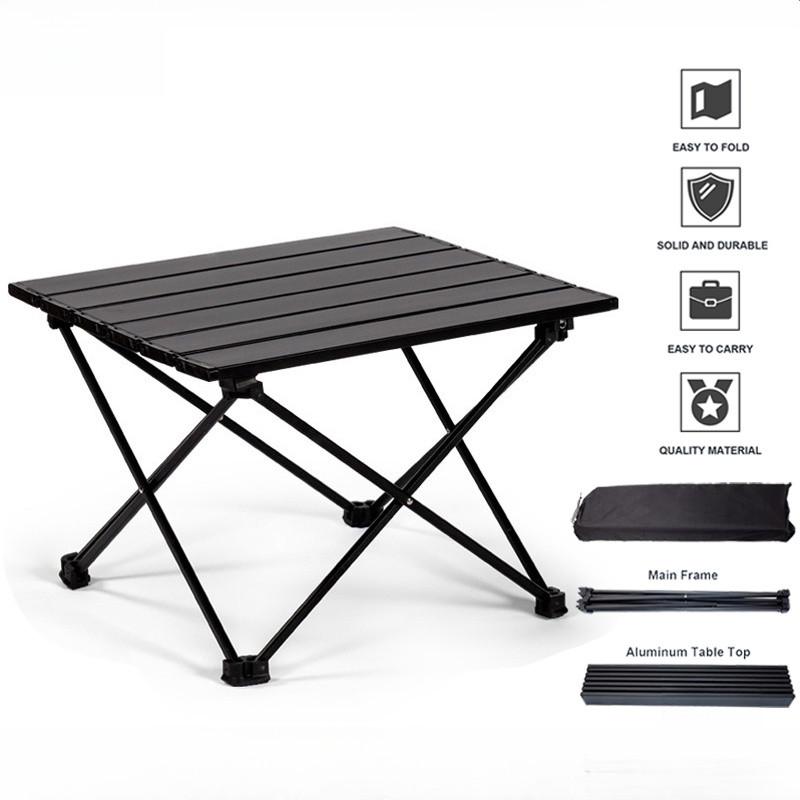 Outdoor Portable Camping Barbecue Table Multifunction Aluminum Alloy Foldable Table Picnic Supplies