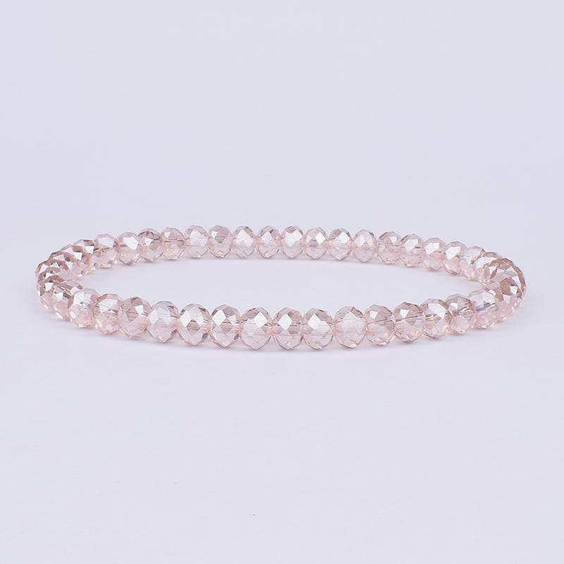 Mini Geslepen Kristal Armband Dames Luxe Kralen Dames Armband Mode 6/8mm 41kleur Kristallen Kralen Armband Vriendschap Sieraden