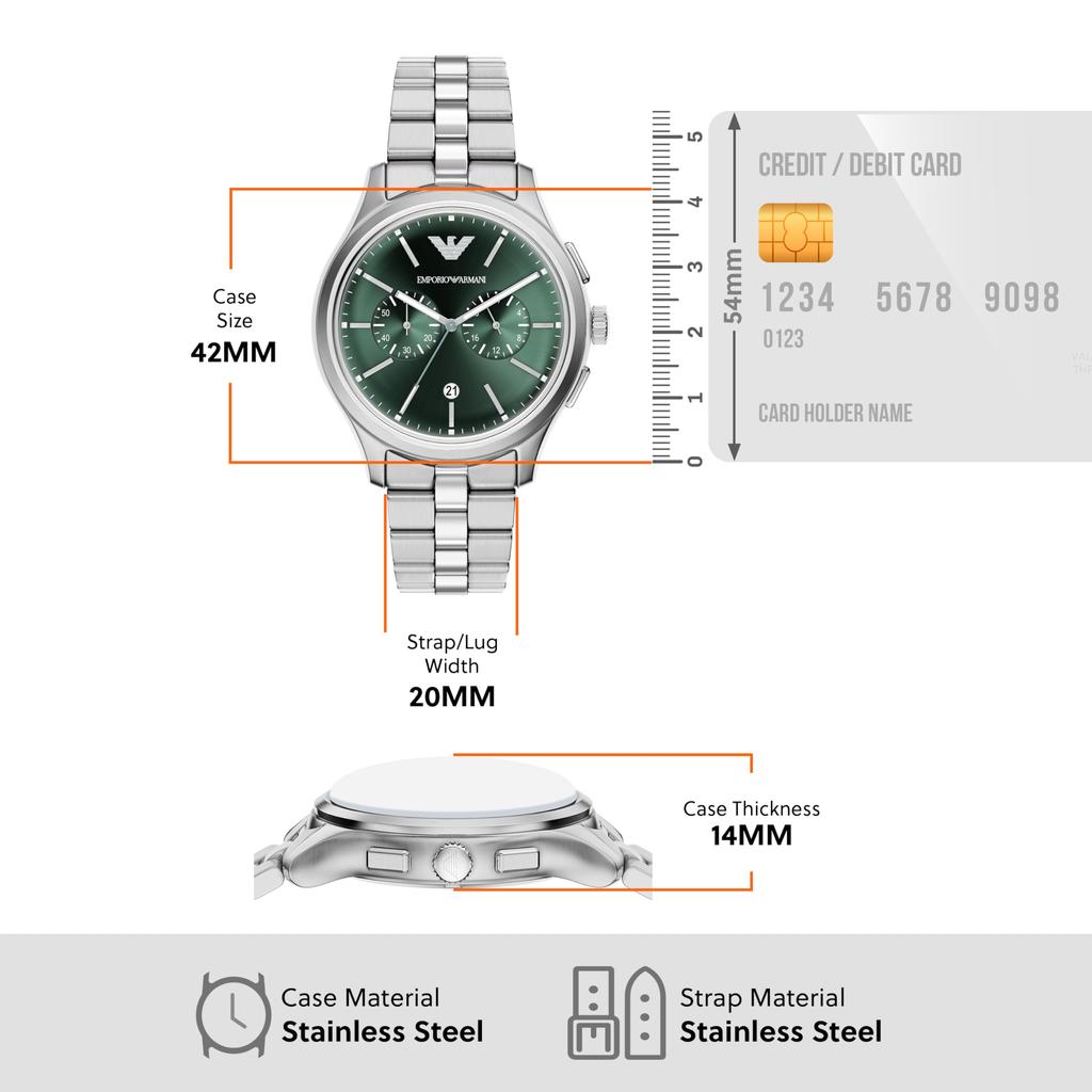 Emporio Armani Watch Men's Analog Stainless Steel AR11746