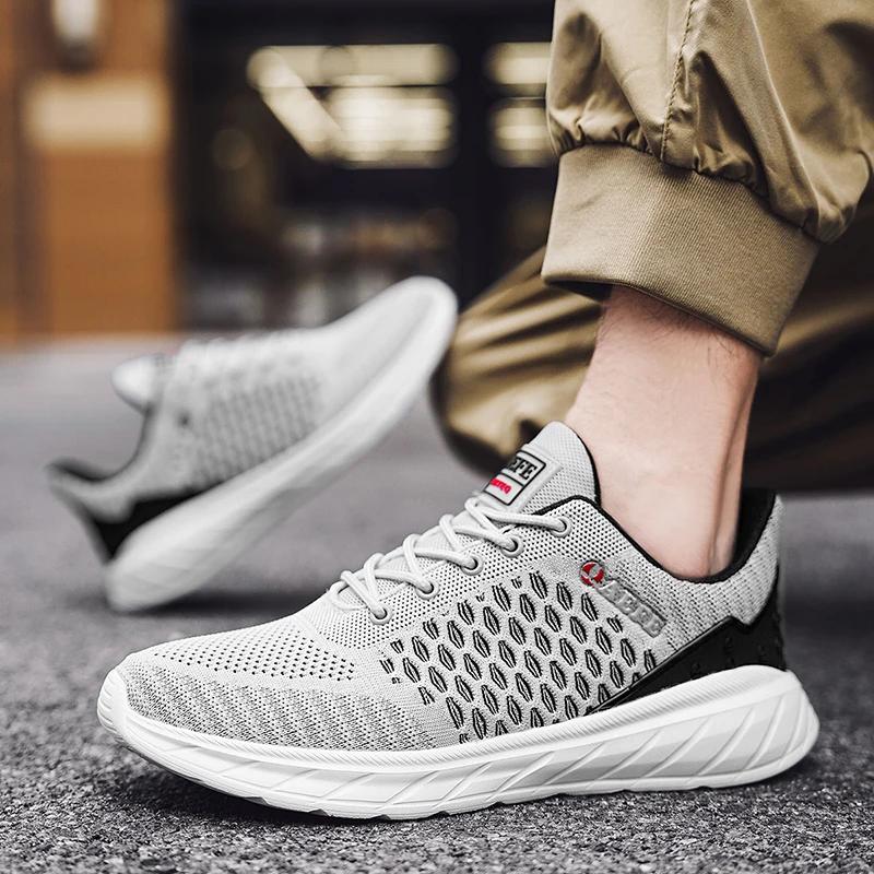 Summer Lightweight Men Running Shoes Men Mesh Walking Sport Tenis Shoes Breathable Casual Classical Fashion Anti Slip Sneakers
