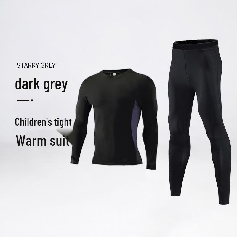 HuiLi Children's Quick-Dry Fleece Ski Suit Base Layer Set for Boys 