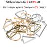 11 Style/lot Geometric Figure Charm Hollow Glue Blank Pendant Tray Bezel Epoxy Resin Molds For DIY Jewelry Making Supplies