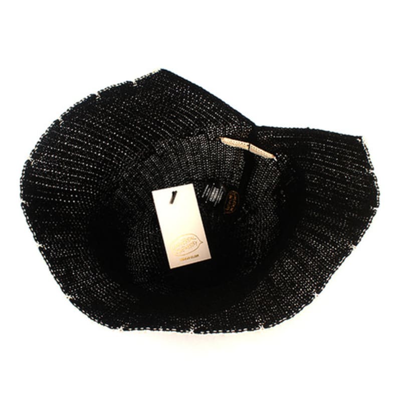 Universal Chemie Sommer Schwarz Rückenfrei Langer Bucket Hat