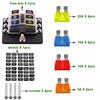 Protective Components Fuses and Accessories for Car Blade Fuse Box Holder 6 Ways Modified Terminal Block with LED Warning Light Electronic Accessories
