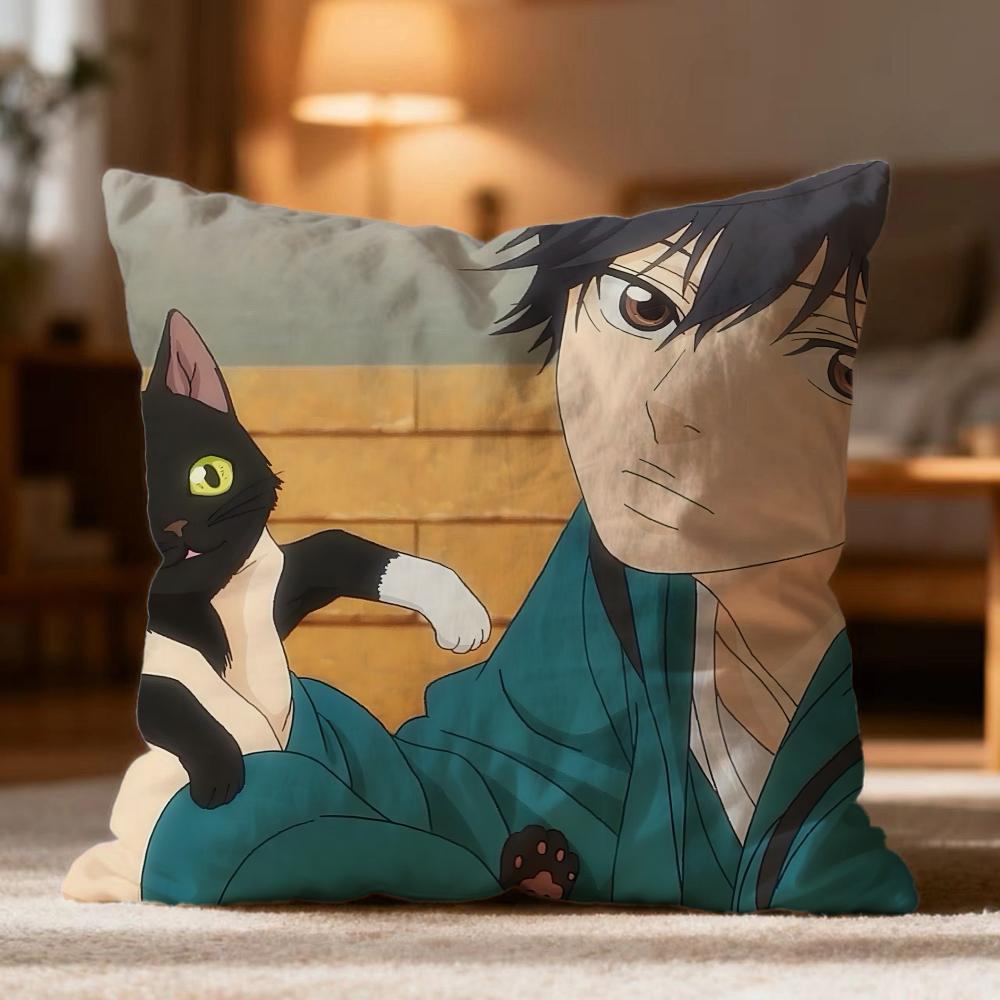 Popular AAo Haru Rideer Cushion Cover Soft Washable Pillow Case Multi-Scene for Couch Bed Travel Office Use