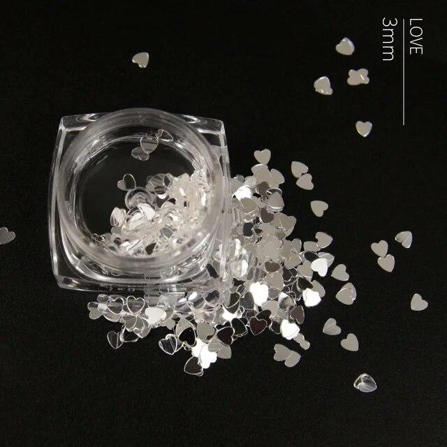 

Блеск для ногтей, голографические серебряные хлопья, красочные круглые блестки для ногтей, маникюр, украшение для дизайна ногтей армия зеленый