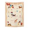 Calendar Cat Dog Tapestry Decoration Cloth Bedroom Cute Small Tapestry Background Cloth Ins Calendar Wall Hanging Decor