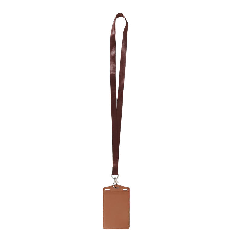 1Pc PU Leather Trifold Duty ID Card Holder Badge Holder For ID Name Card Business Name Tag Student ID Card