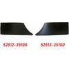Front Bumper Grille Headlight Lower Filler Trim For Toyota FJ Cruiser 2007 2008 2009 2010 2011 2012 2013 2014 (Left + Right)