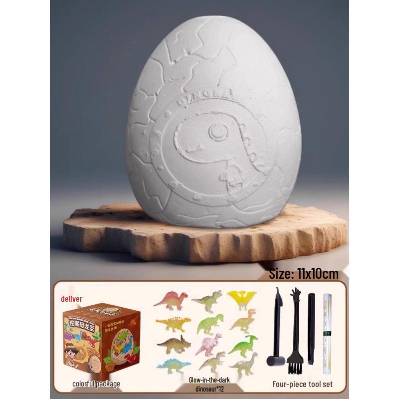 Dinosaur Egg Excavation Toy: Kids DIY Fossil Gem Treasure Digging Set