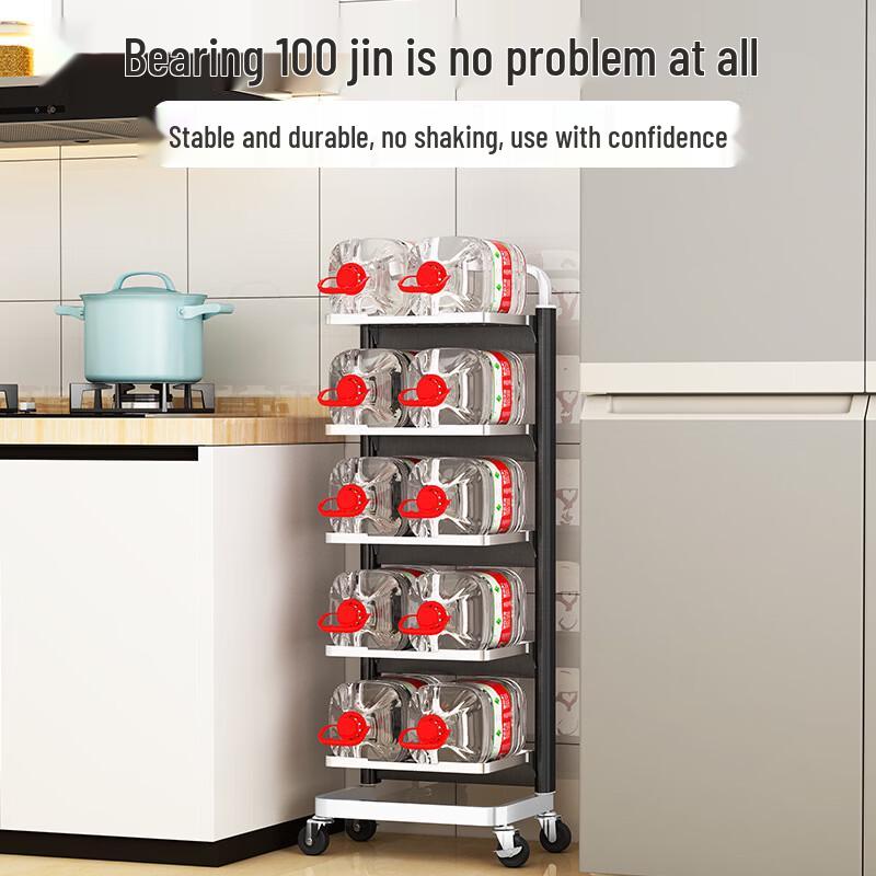 Space Aluminum Multi-Tier Rolling Kitchen Storage Rack