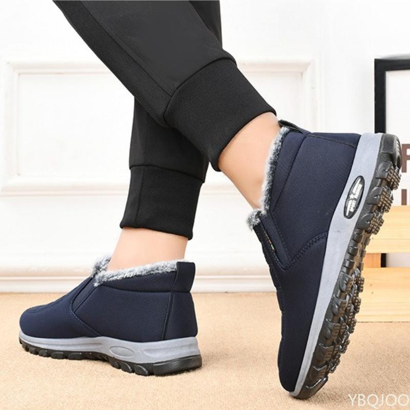 Winter New Men's Snow Boots Warm Cold Resistant Simple Comfortable Slip Resistant Wear-resistant Men's Cotton Shoes