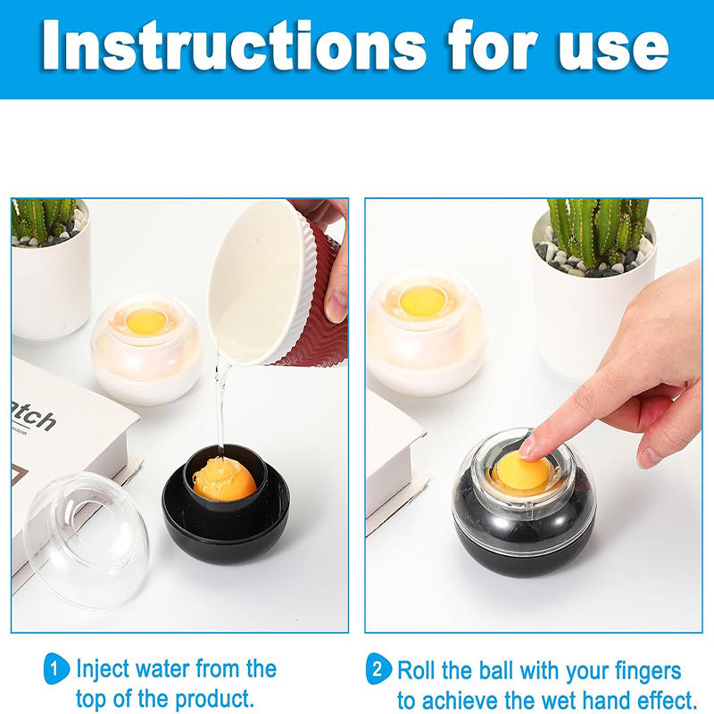 Round Sponge Finger Moistener Portable Hand Wetting Tool Cash Counting Shopping Bag Opening Office Supplies
